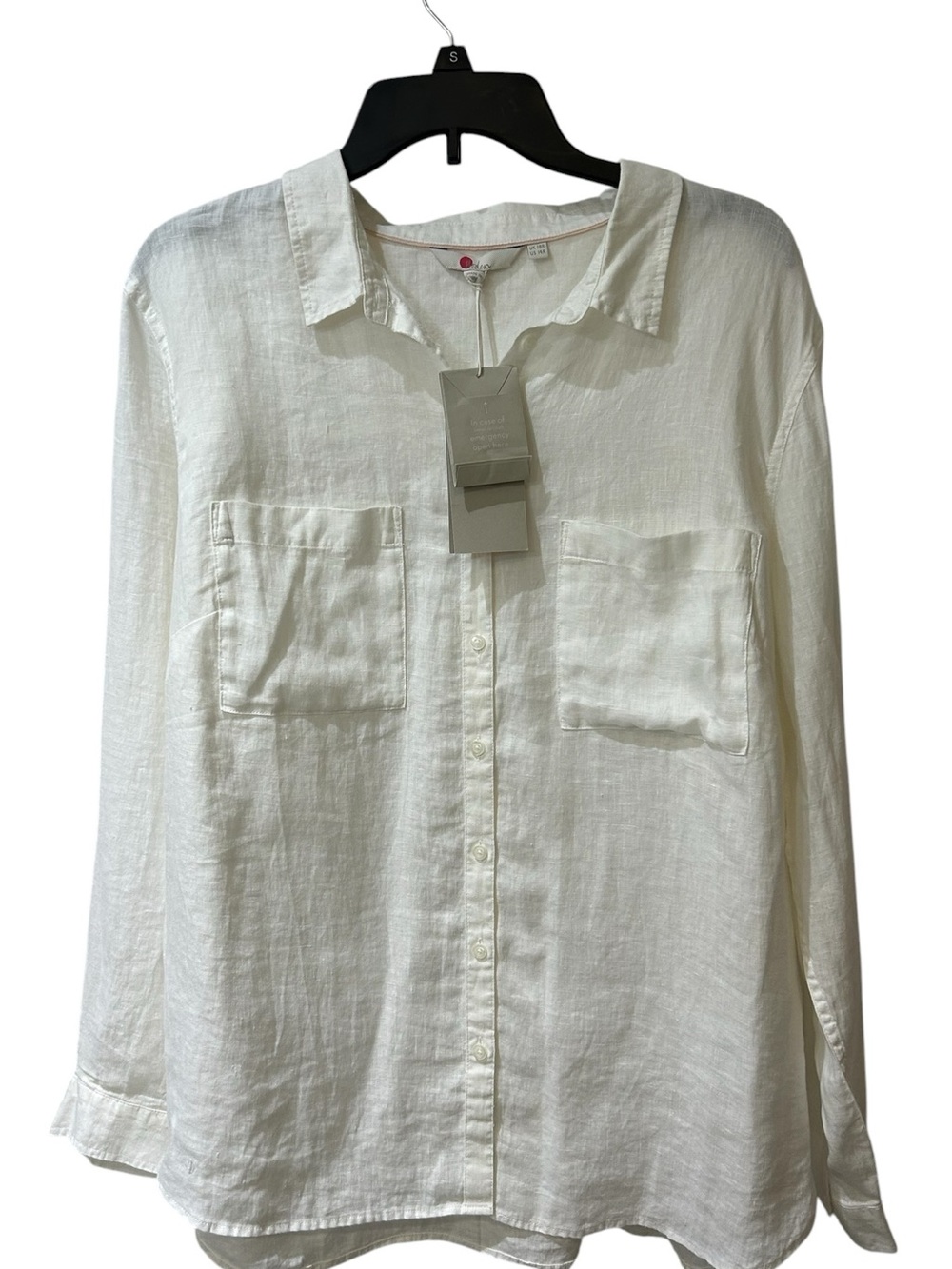 Boden Linen Button-Down  Linen Shirt  NWT size 14